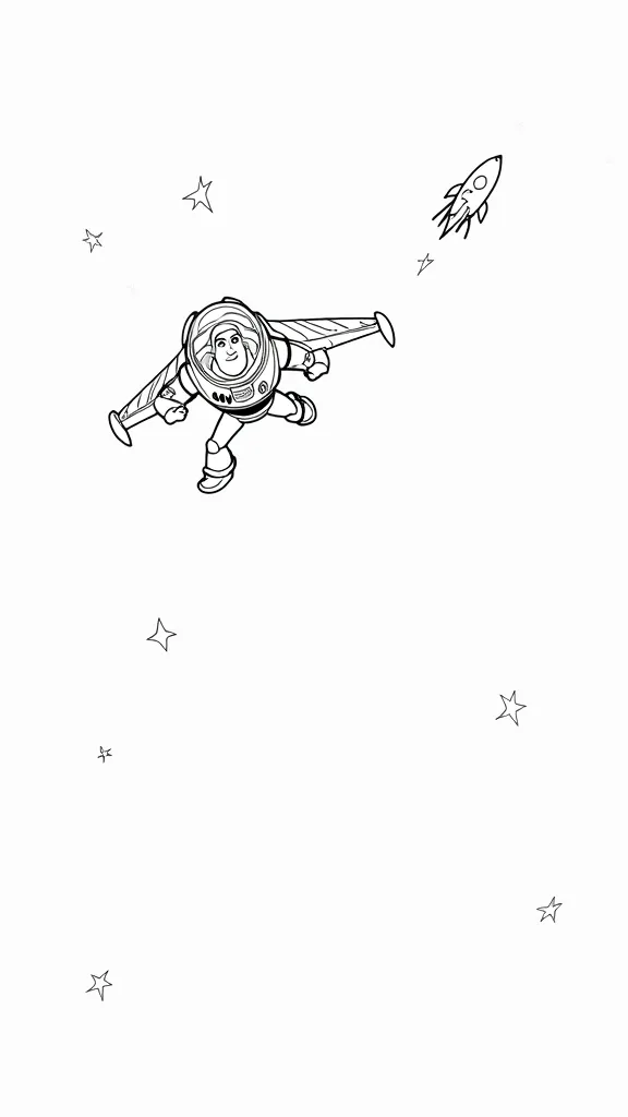 coloriage buzz lightyear imprimable